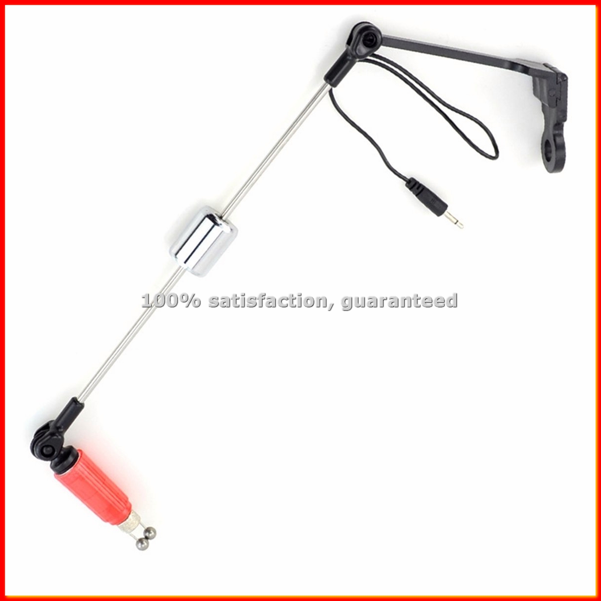 Fishing Equipment - ヨーロッパの釣り道具、鯉釣り用ウォブラー、4色点滅ハードロッドアラーム、釣りアクセサリー Red-ABLM