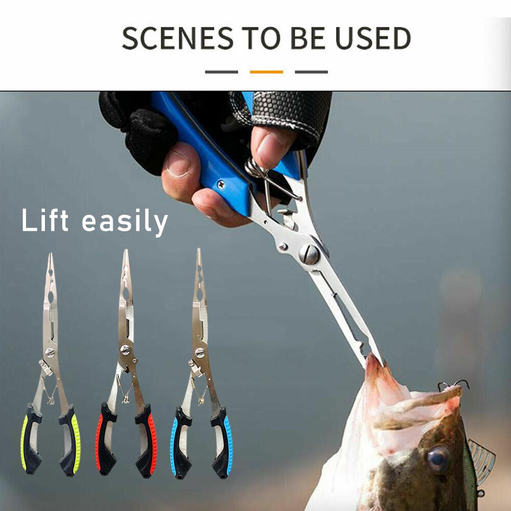 Used Fishing Equipment Near Me - ステンレス鋼製釣り用プライヤー多機能スプリットリングオープナー編組ラインカッター滑り止めフックリムーバーツール（ルアー用）