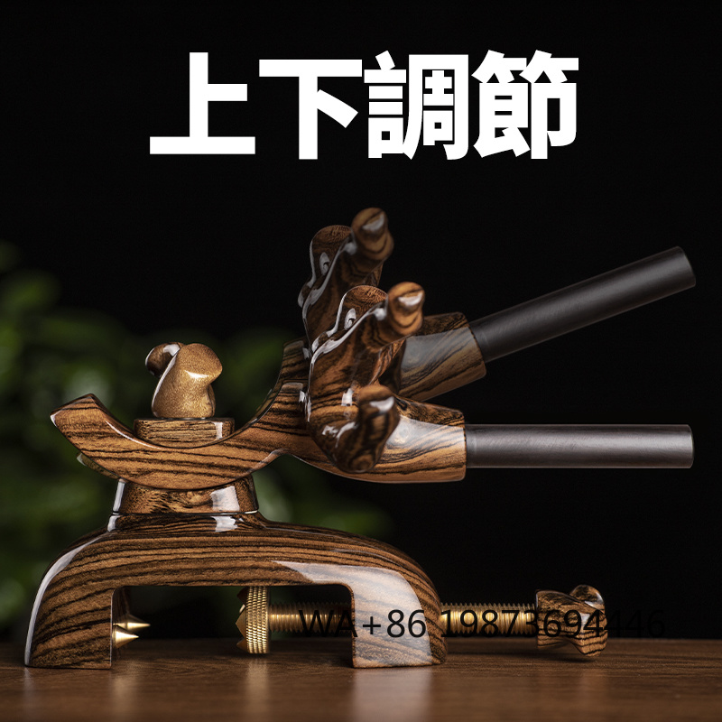 Fishing Equipment In Japanese - 調節可能な木製ロッドブラケット、釣り竿やポールを置くための和風ラックアクセサリー