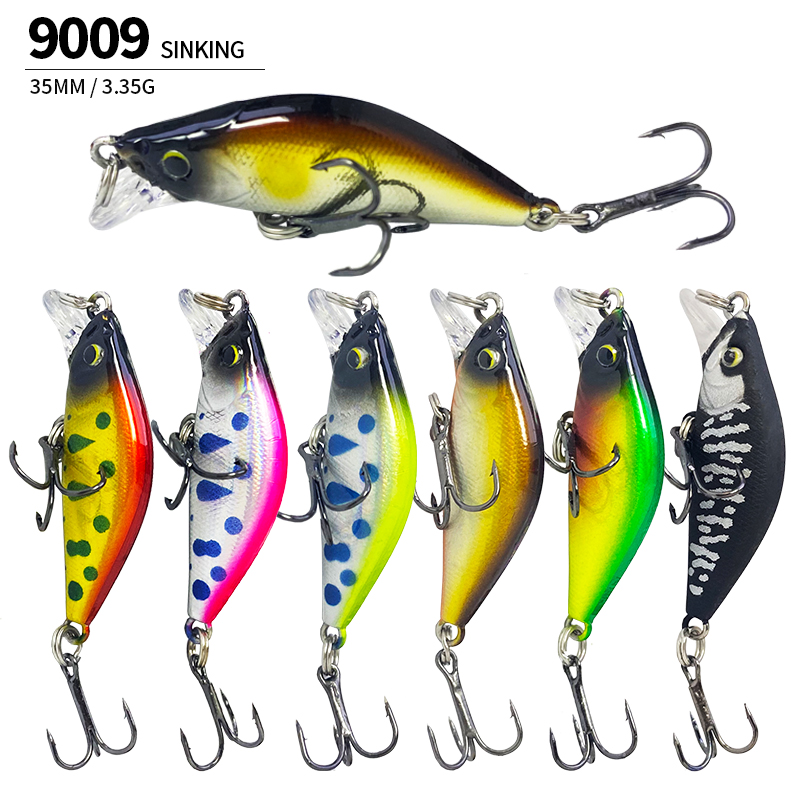 Fishing Equipment In Japanese - 3 グラム 35 ミリメートル日本製シンキングミノー釣りルアー山渓淡水バストラウト用人工餌ペスカワブラー機器