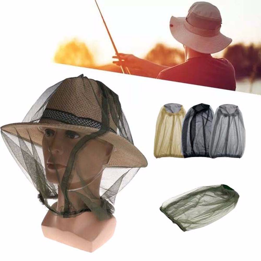 Fishing Equipment Net - 養蜂用蚊よけ昆虫対策旅行キャンプ用品蚊帳ヘッドカバーフェイスプロテクター釣り用キャップメッシュハット