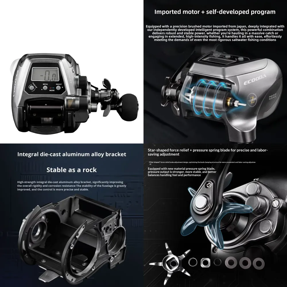 【2026年売れ筋】エコダ 新型EZH5000 第二世代電動 - Electric Fishing Reel のレビューと価格
