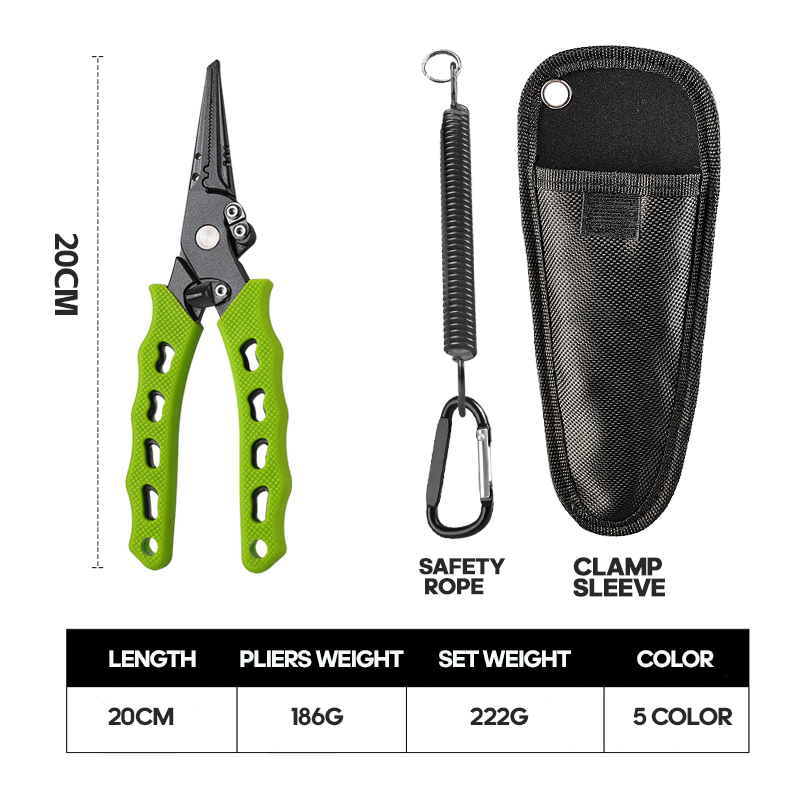 TAIYU 5色ステンレス鋼ルアープライヤー釣り用プライヤー - Fishing Equipment On Sale のレビューと価格