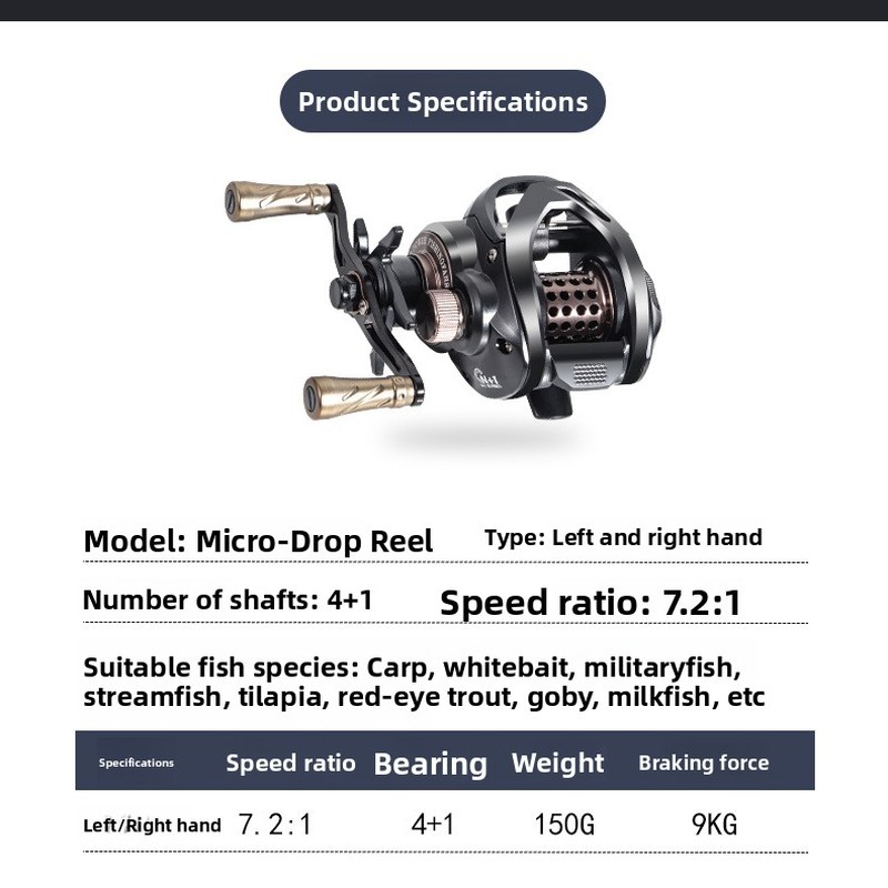 金属スプール付きウォータードロップリール、ライン切れ防止釣り - Electric Fishing Reel のレビューと価格