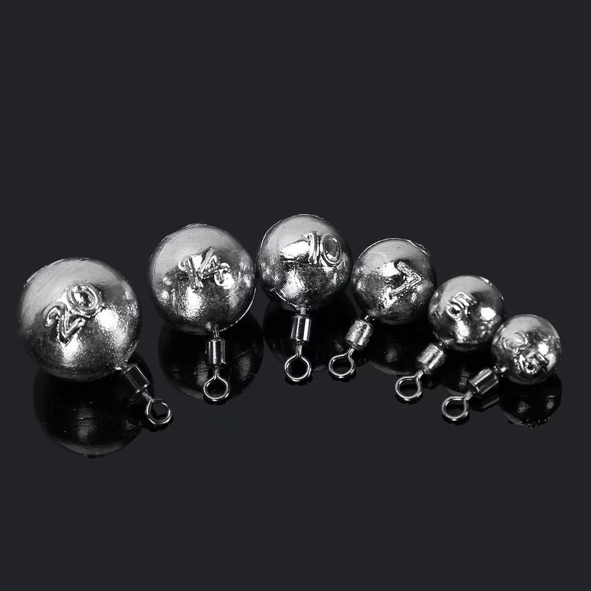 10個入り 5-20g 丸型鉛シンカー スイベルループ付き釣 - Fishing Equipment On Sale のレビューと価格