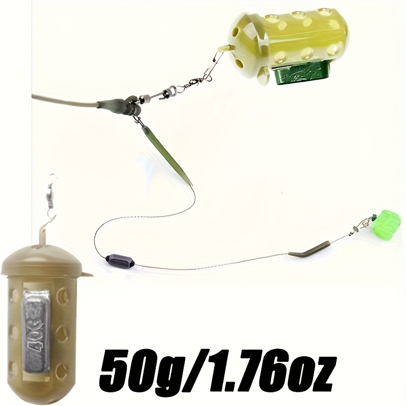 円筒形釣り餌ケージ、換気穴付き - 湿った餌と乾いた餌に対応 - Fishing Equipment Ebay のレビューと価格