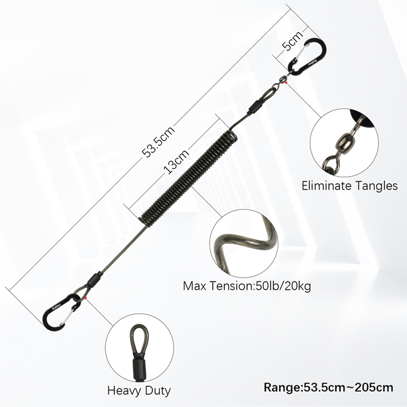 尻手ベルト 釣竿の落下防止 尻手ロープ スパイラルコード 釣 - Fishing Equipment On Sale のレビューと価格