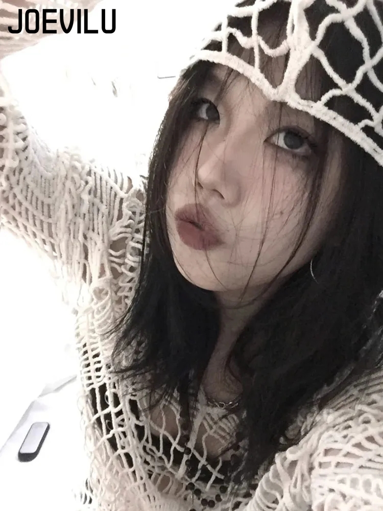 Jogevilu-女性の中空ニットフード付きトップス、ゴシッ - Fishing Equipment Net のレビューと価格