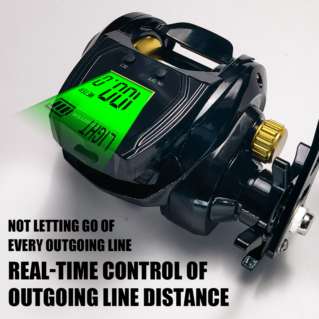 16キロの制動力、6.3:1のギア比、7+1ベアリング、大型 - Electric Fishing Reel のレビューと価格