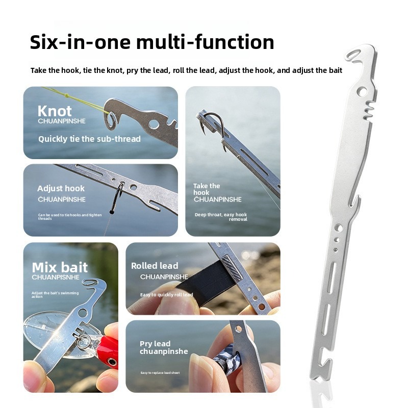 QAJTAO 4個入り 6-in-1 ステンレス製魚針外し、 - Used Fishing Equipment Near Me のレビューと価格