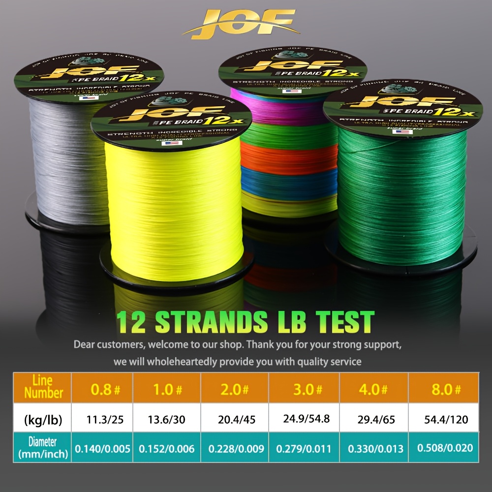JOF 12 ストランド釣り糸 300 メートル編組 PE  - Fishing Equipment In Japanese のレビューと価格