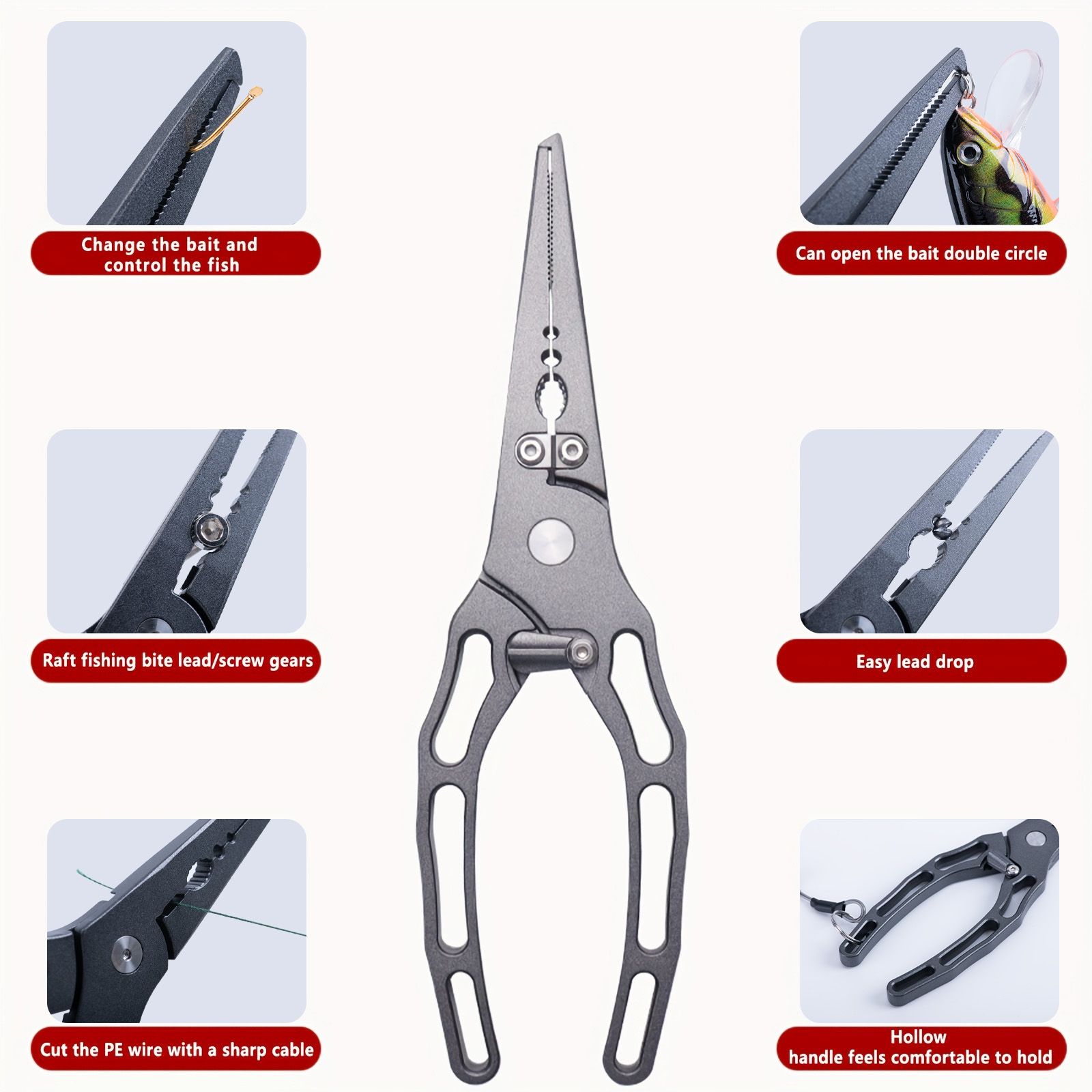 釣り用プライヤーとフィッシュグリッパーのコンボキット、錆びな - Used Fishing Equipment Near Me のレビューと価格